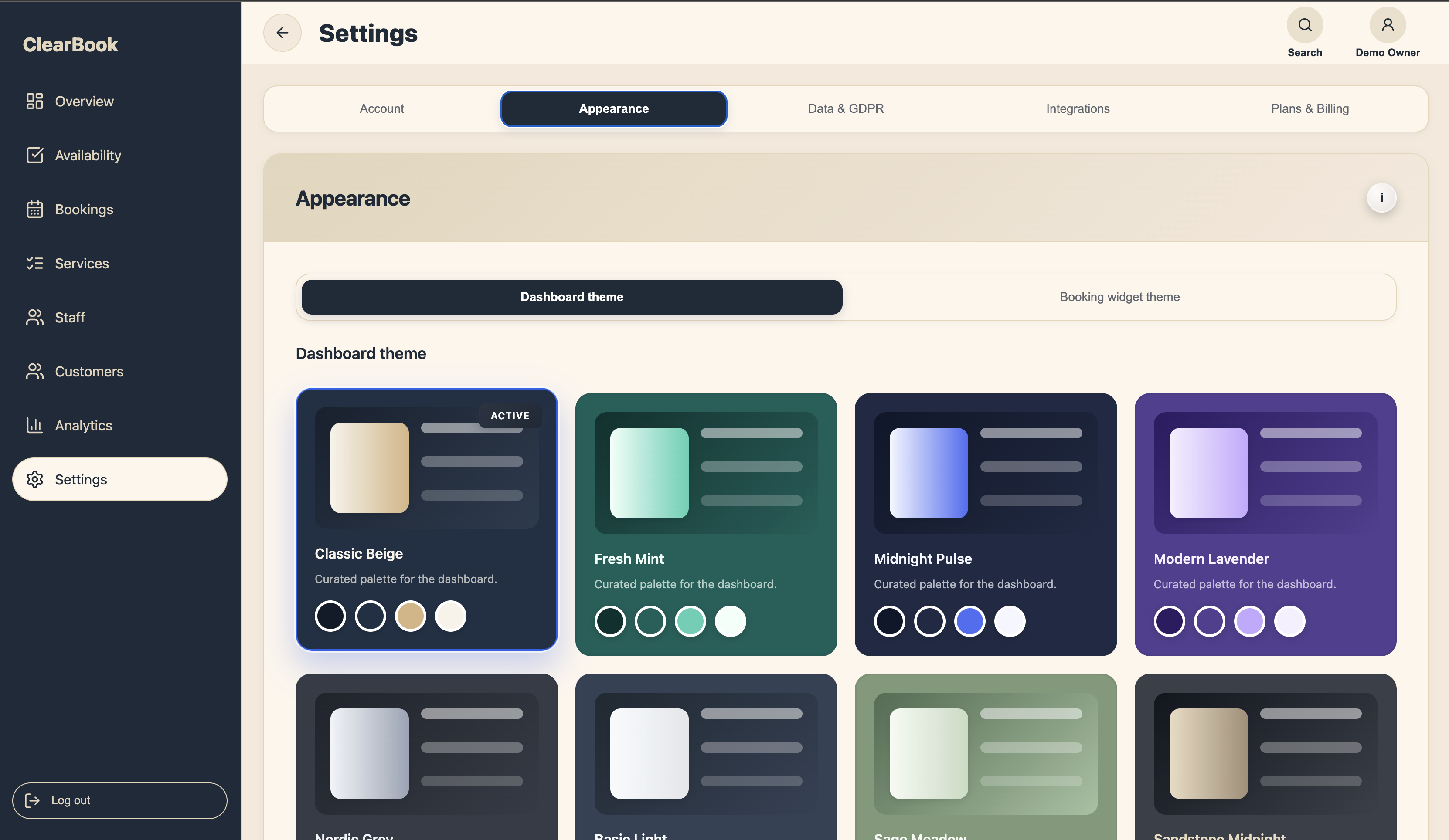 Appearance & theming
