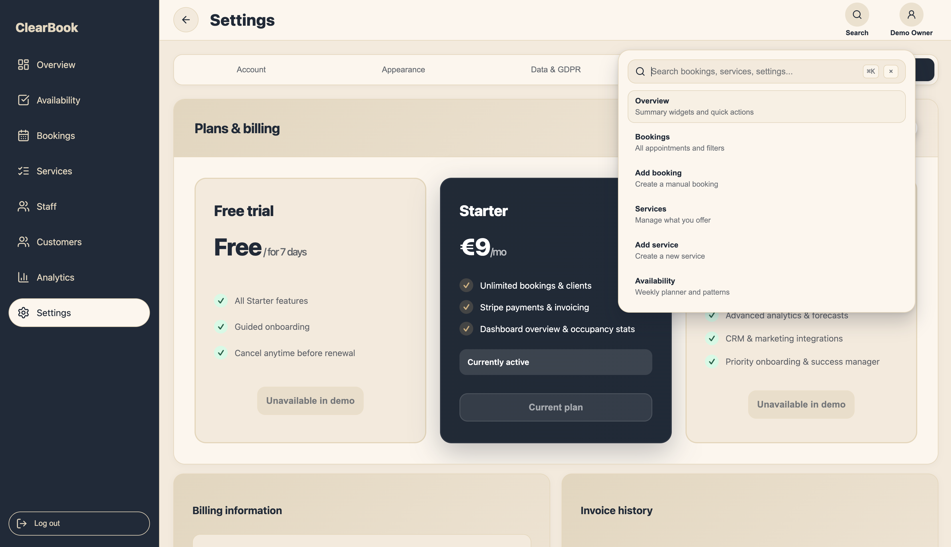Plans & billing overview